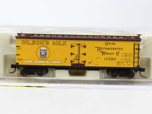 N Scale Atlas 41540 URTC Wilson's Milk 40' Wood Reefer #17500