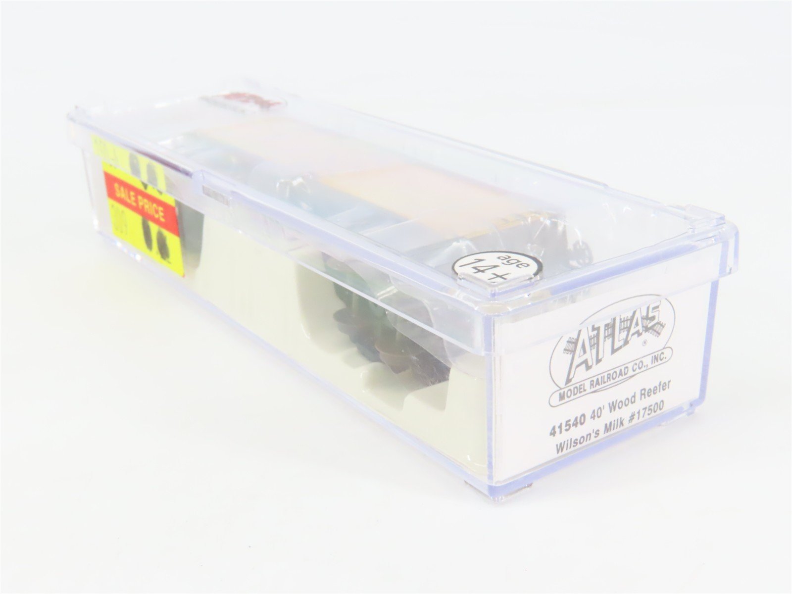 N Scale Atlas 41540 URTC Wilson's Milk 40' Wood Reefer #17500