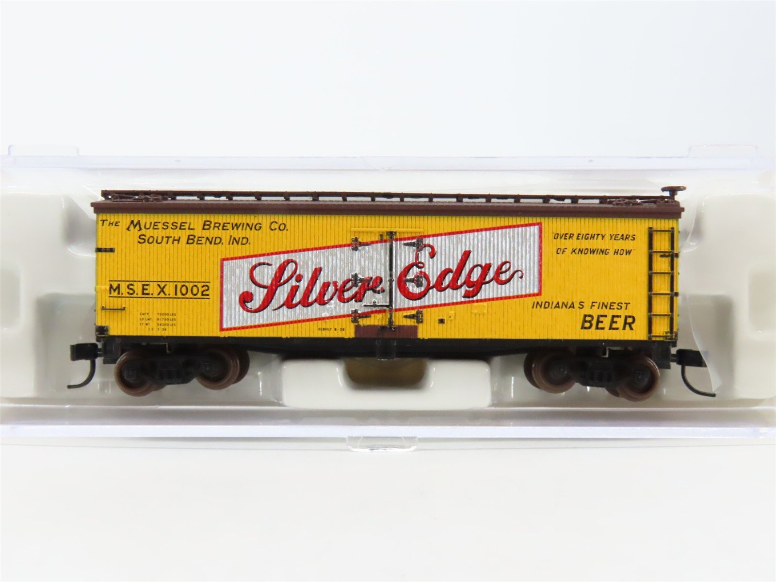 N Scale Atlas 41509 MSEX Silver Edge Beer 40' Reefer #1002