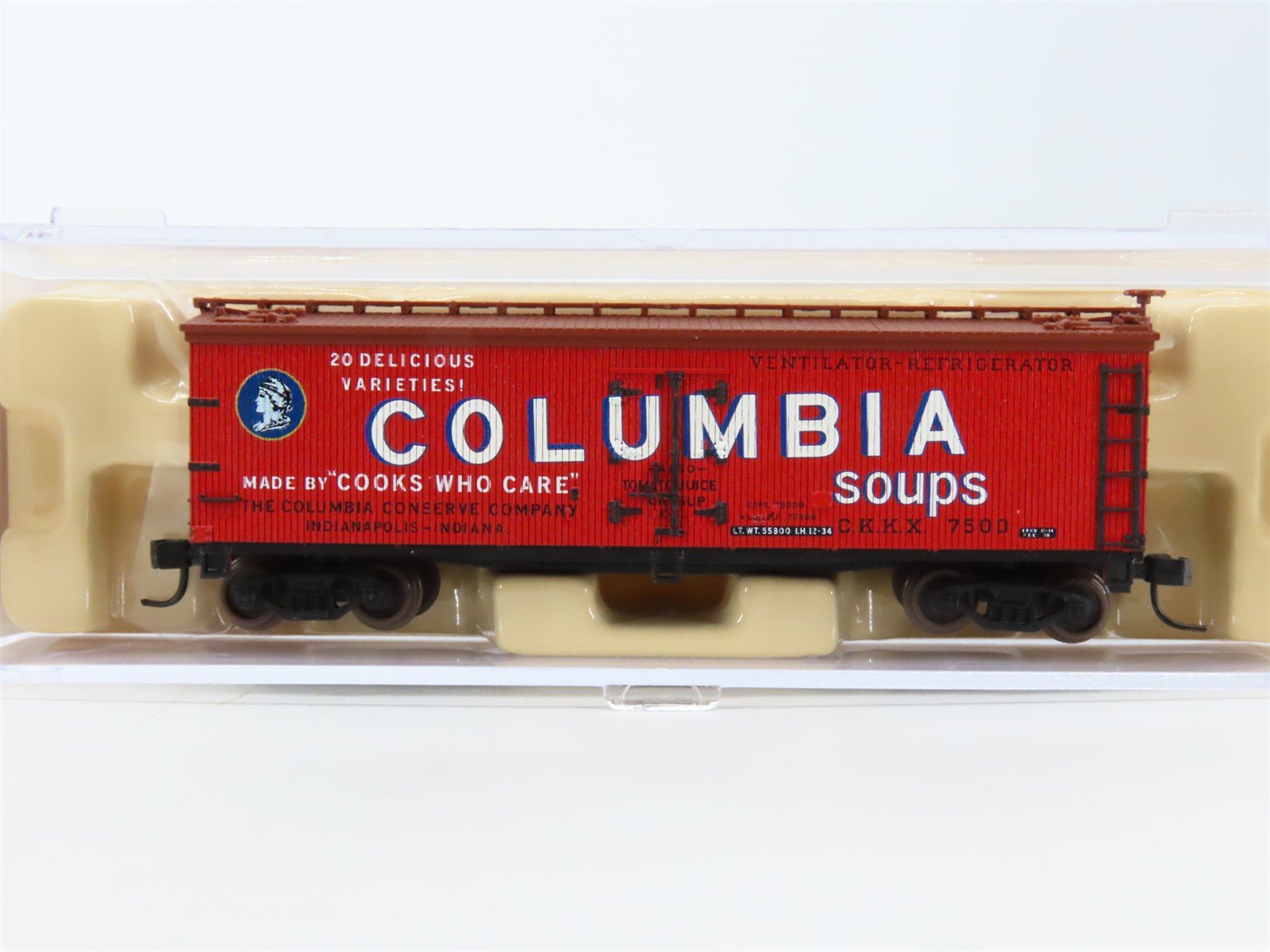 N Scale Atlas 41427 CKKX Columbia Soup 40' Woodside Reefer #7500