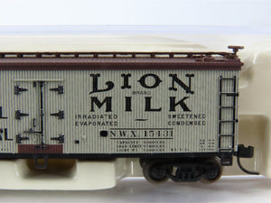 N Scale Atlas 41534 NWX Lion Milk 40' Wood Reefer #15431