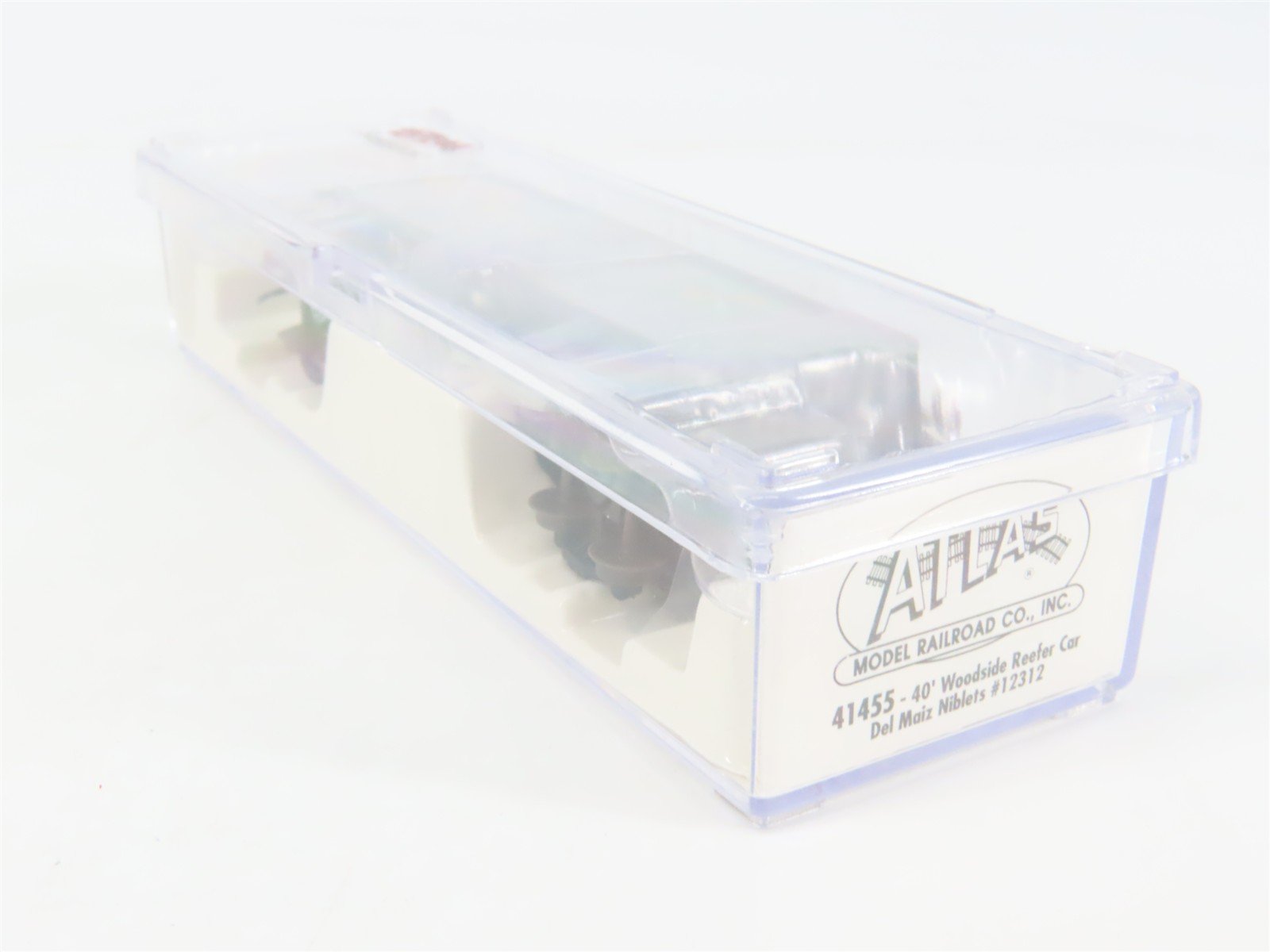 N Scale Atlas 41455 MVCX Del Maiz Niblets 40' Woodside Reefer #12312