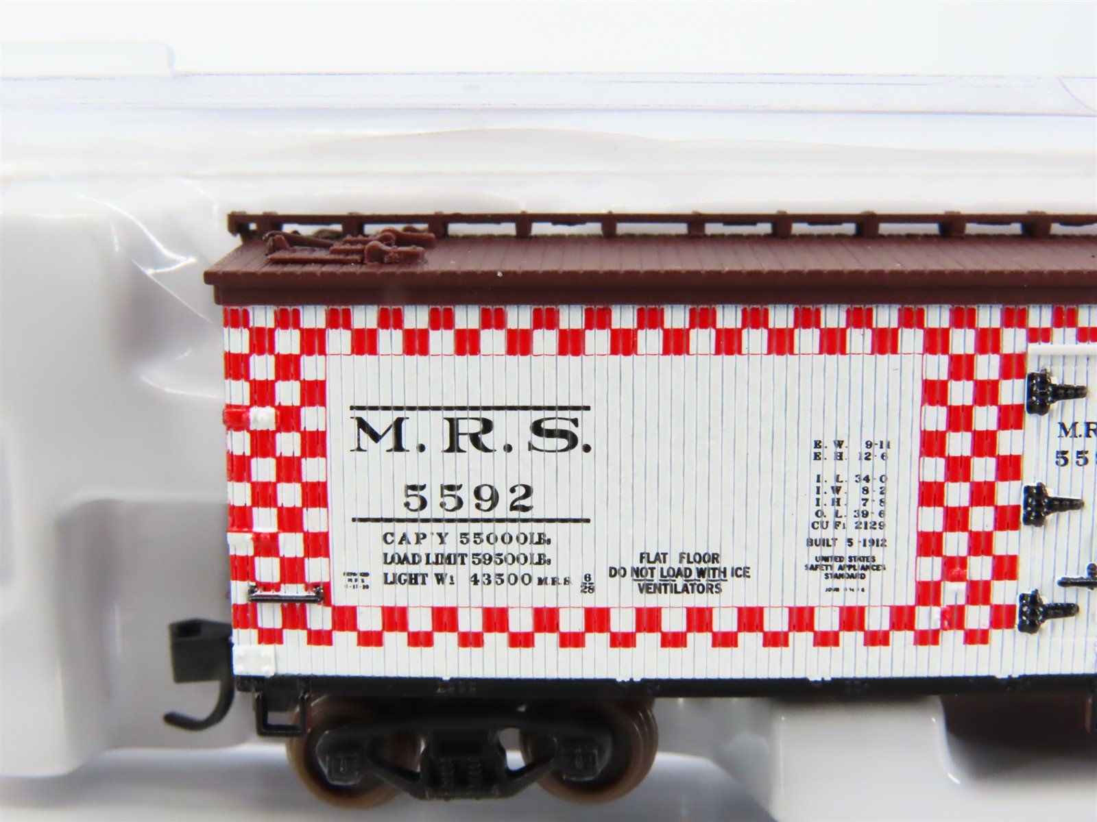 N Scale Atlas 41492 MRS Ralston Purina Company 40' Wood Reefer #5592