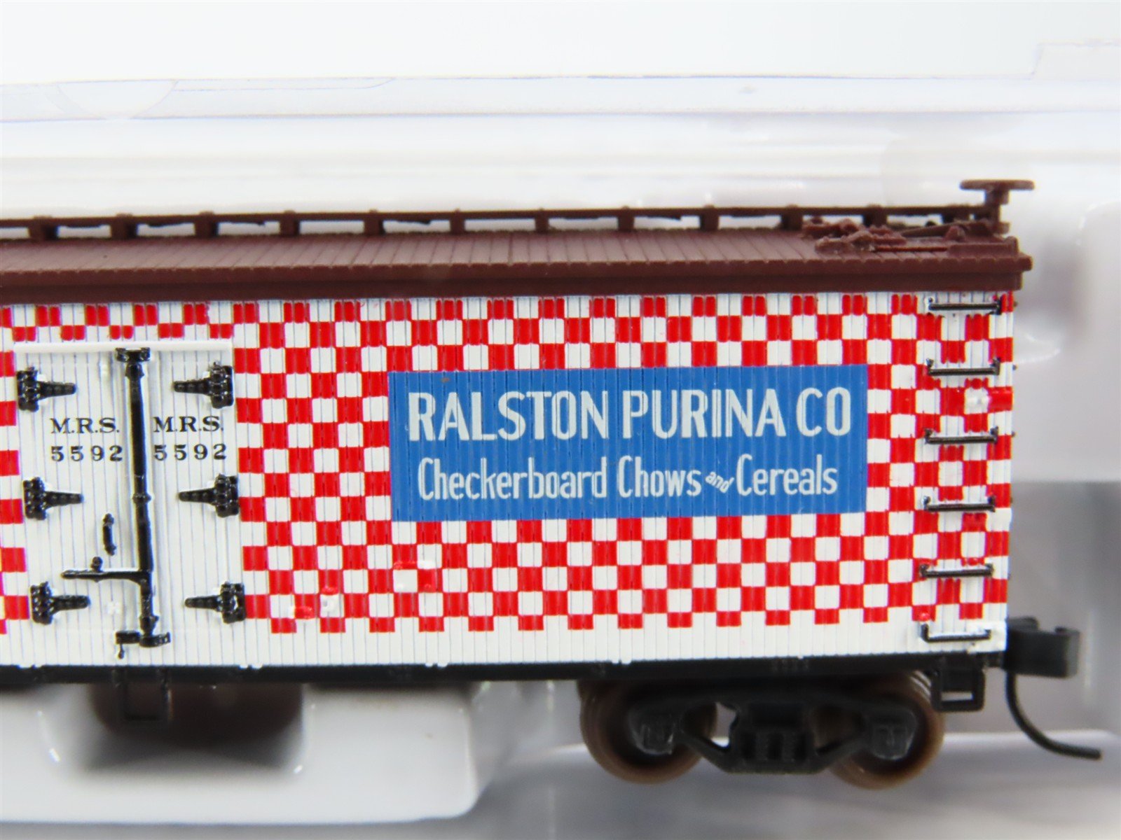 N Scale Atlas 41492 MRS Ralston Purina Company 40' Wood Reefer #5592