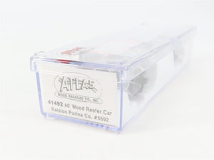 N Scale Atlas 41492 MRS Ralston Purina Company 40' Wood Reefer #5592