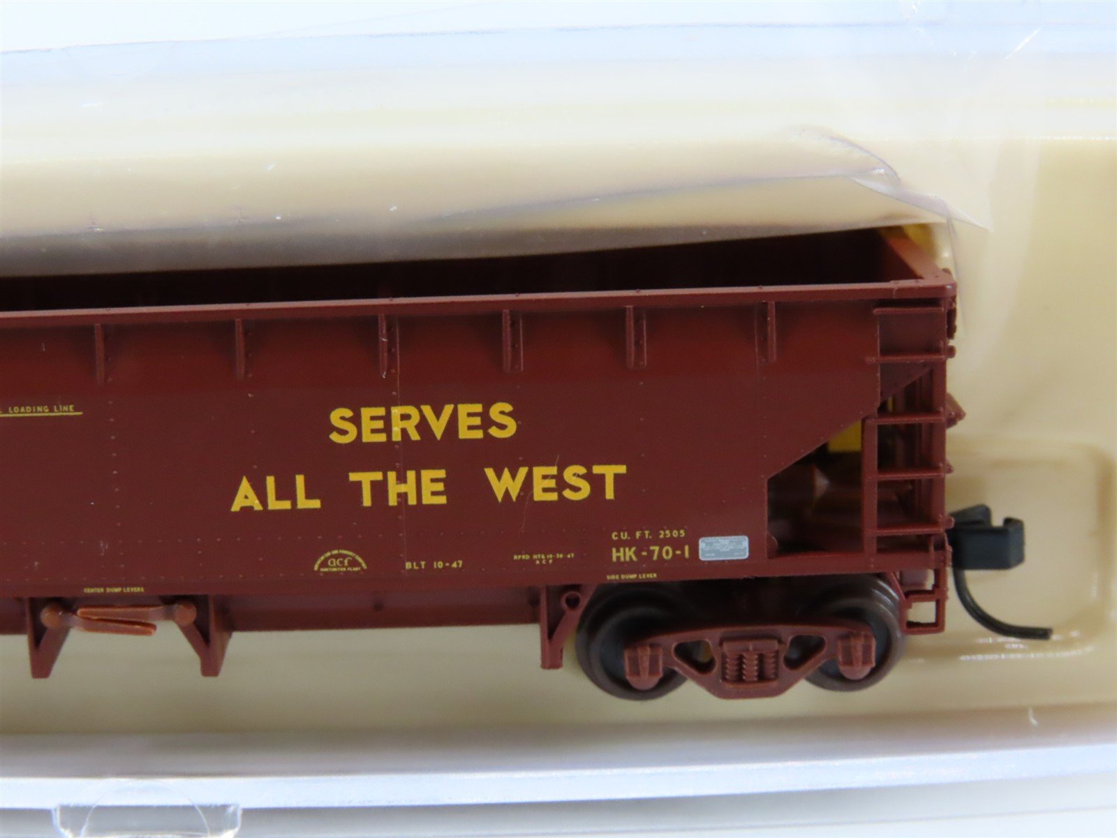 N Atlas 34776-1 UP Union Pacific Railroad 70 Ton Hart Ballast Hopper #90606
