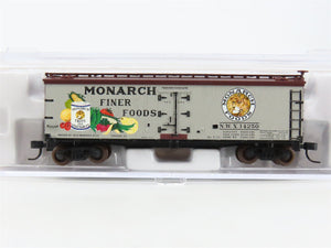 N Scale Atlas 41489 NWX Monarch Foods 40' Wood Reefer #14250