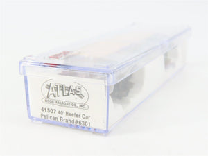 N Scale Atlas 41507 FCKX Pelican Brand Farmer's Co-op 40' Reefer #6301