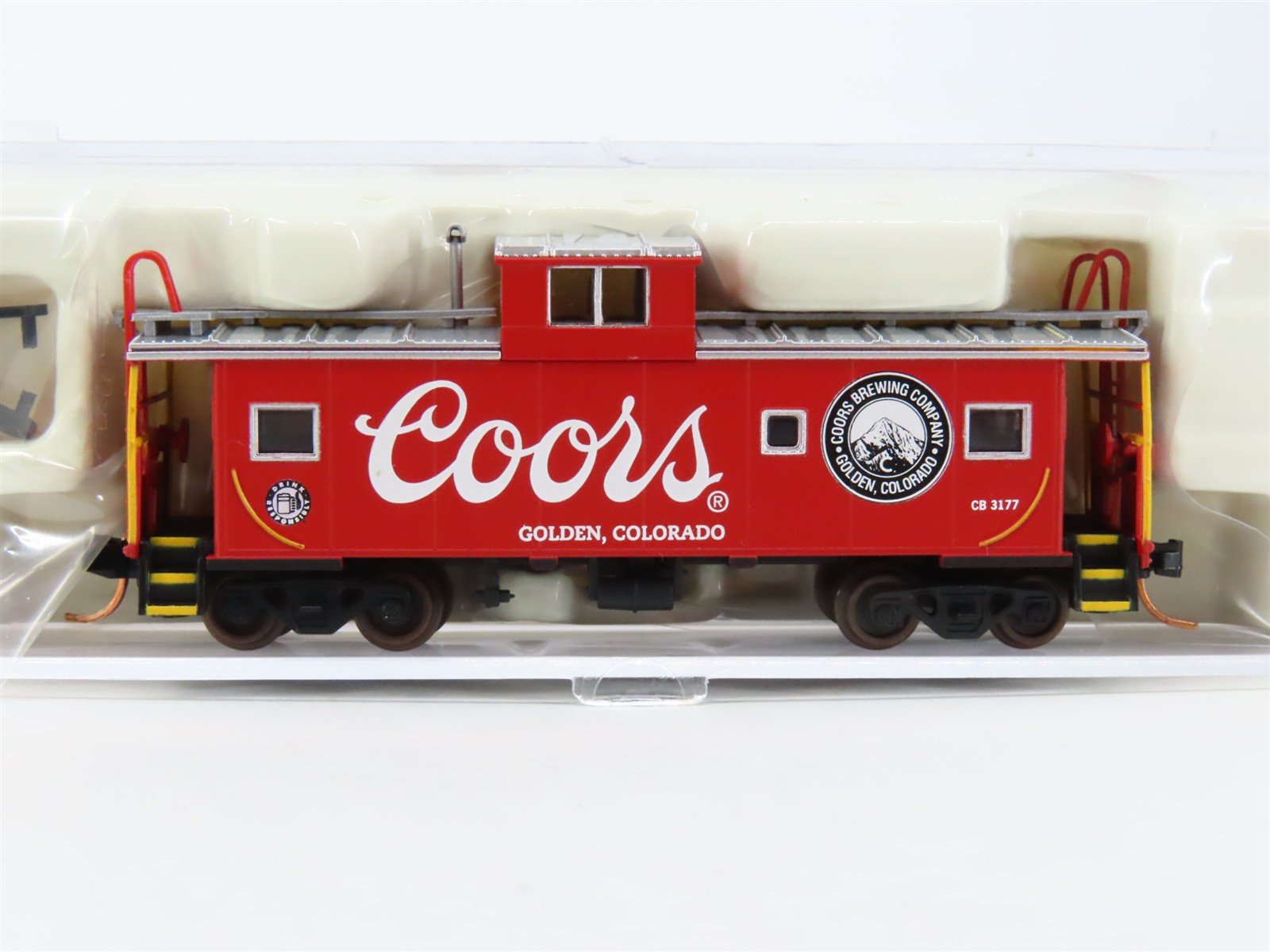 N Scale Atlas NSC-ATL07-03 CB Coors Brewing Company Cupola Caboose #3177