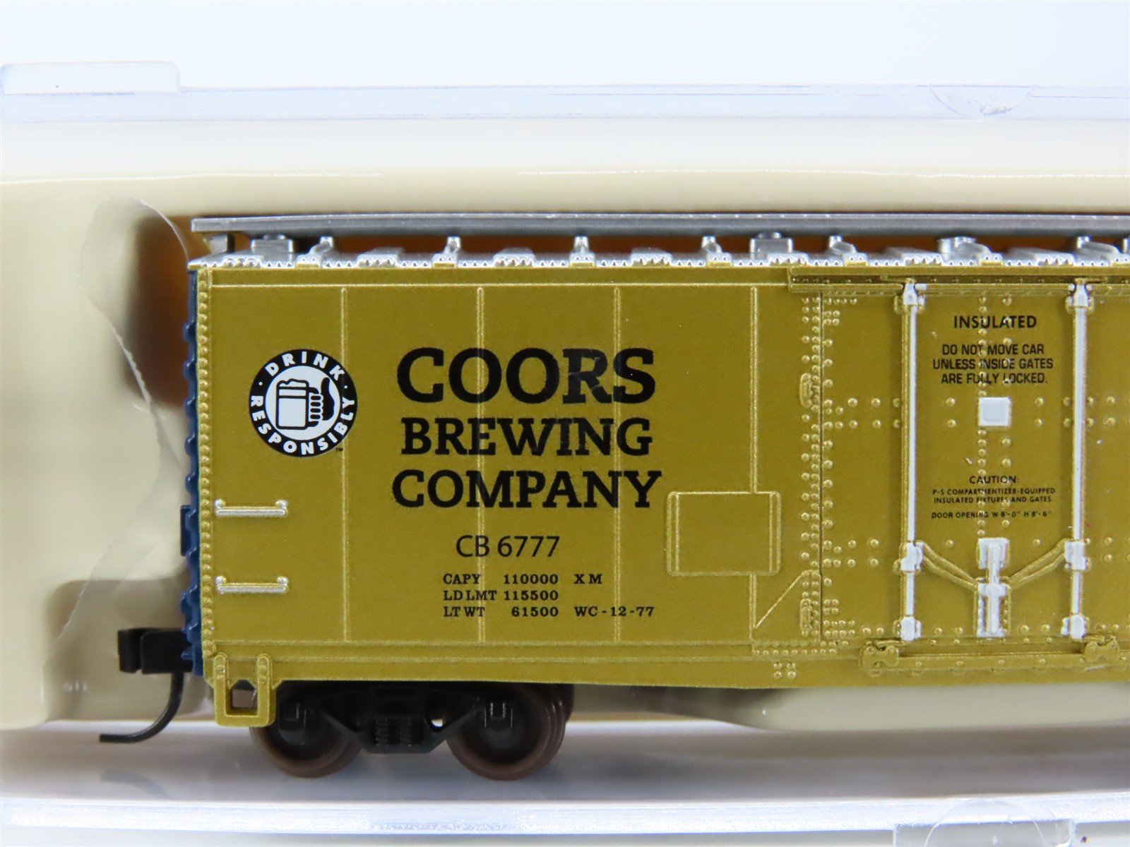 N Scale Atlas NSC-ATL07-11 CB Coors Brewing Company Plug Door Box Car #6777