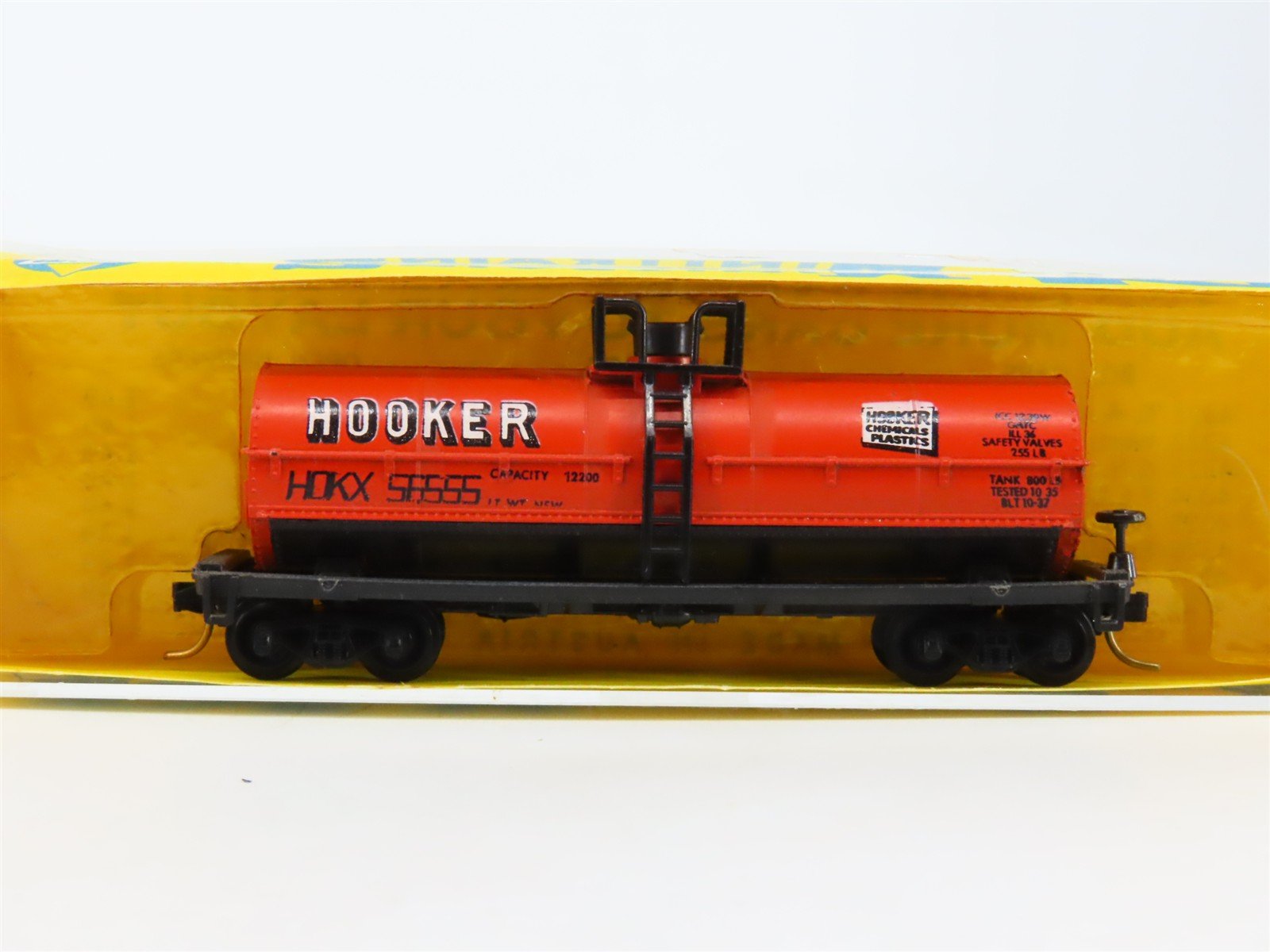 N Scale AHM Minitrains 4342 HOKX Hooker Chemicals Plastics Tank Car #56555