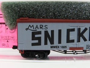 N Scale Roundhouse 8701 MWEX Mars Snickers 36' Old Timer Billboard Reefer #1025
