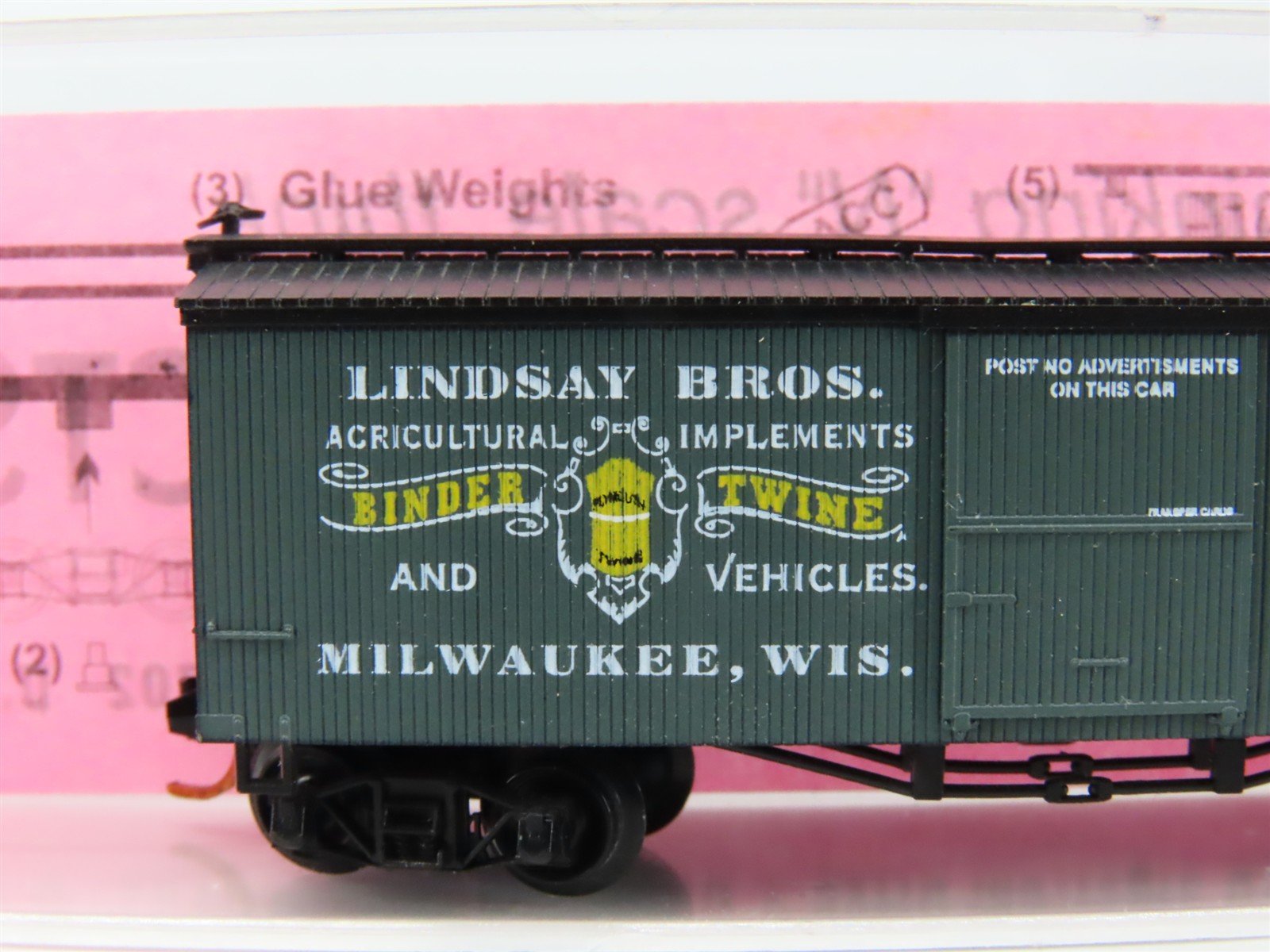 N Scale Roundhouse 8754 CM&SP Lindsay Brothers 36' Billboard Box Car #48268