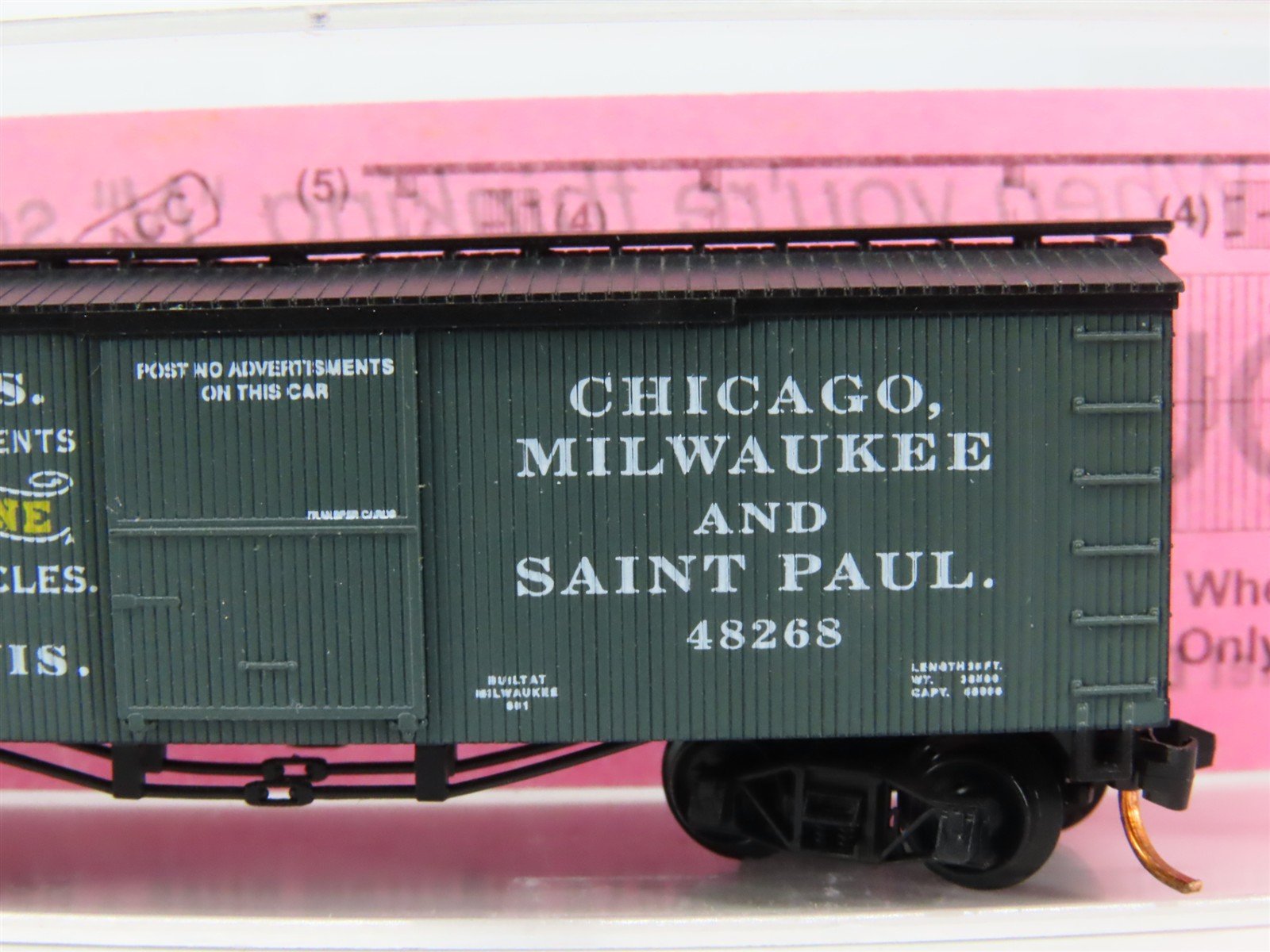 N Scale Roundhouse 8754 CM&SP Lindsay Brothers 36' Billboard Box Car #48268