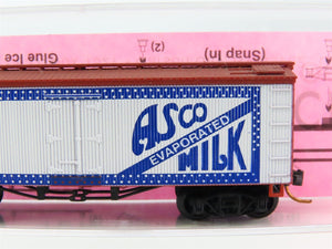 N Scale Roundhouse 8702 AMSX Asco Milk Old Timer Billboard Reefer #12006