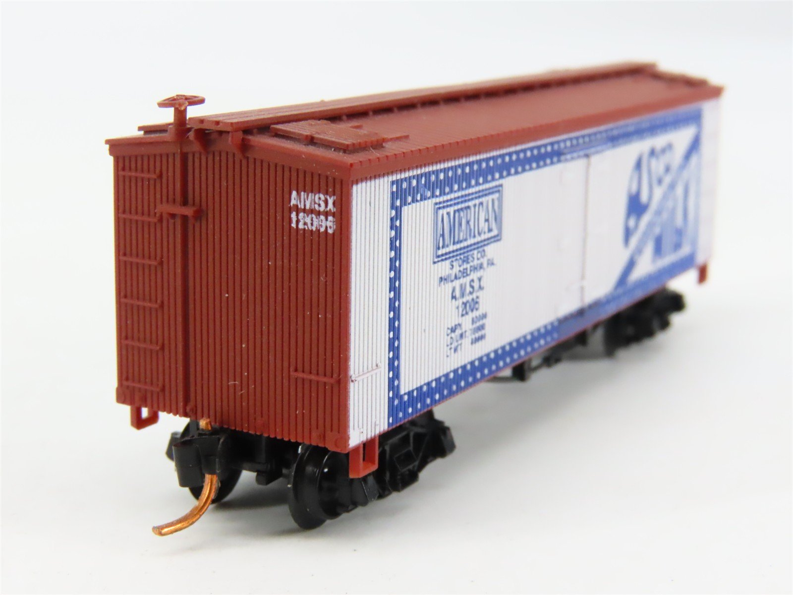 N Scale Roundhouse 8702 AMSX Asco Milk Old Timer Billboard Reefer #12006