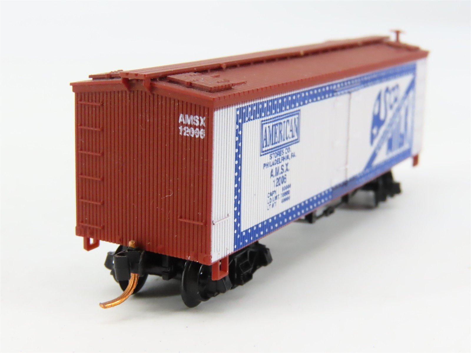 N Scale Roundhouse 8702 AMSX Asco Milk Old Timer Billboard Reefer #12006