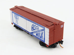 N Scale Roundhouse 8702 AMSX Asco Milk Old Timer Billboard Reefer #12006