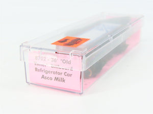 N Scale Roundhouse 8702 AMSX Asco Milk Old Timer Billboard Reefer #12006