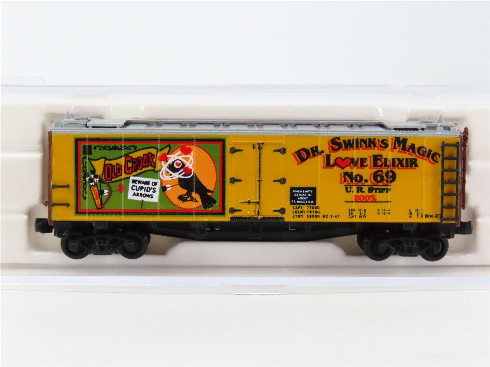 N Scale U. R. Stiff Dr. Swink's Magic Love Elixir No. 69 Old Croak Reefer #200%