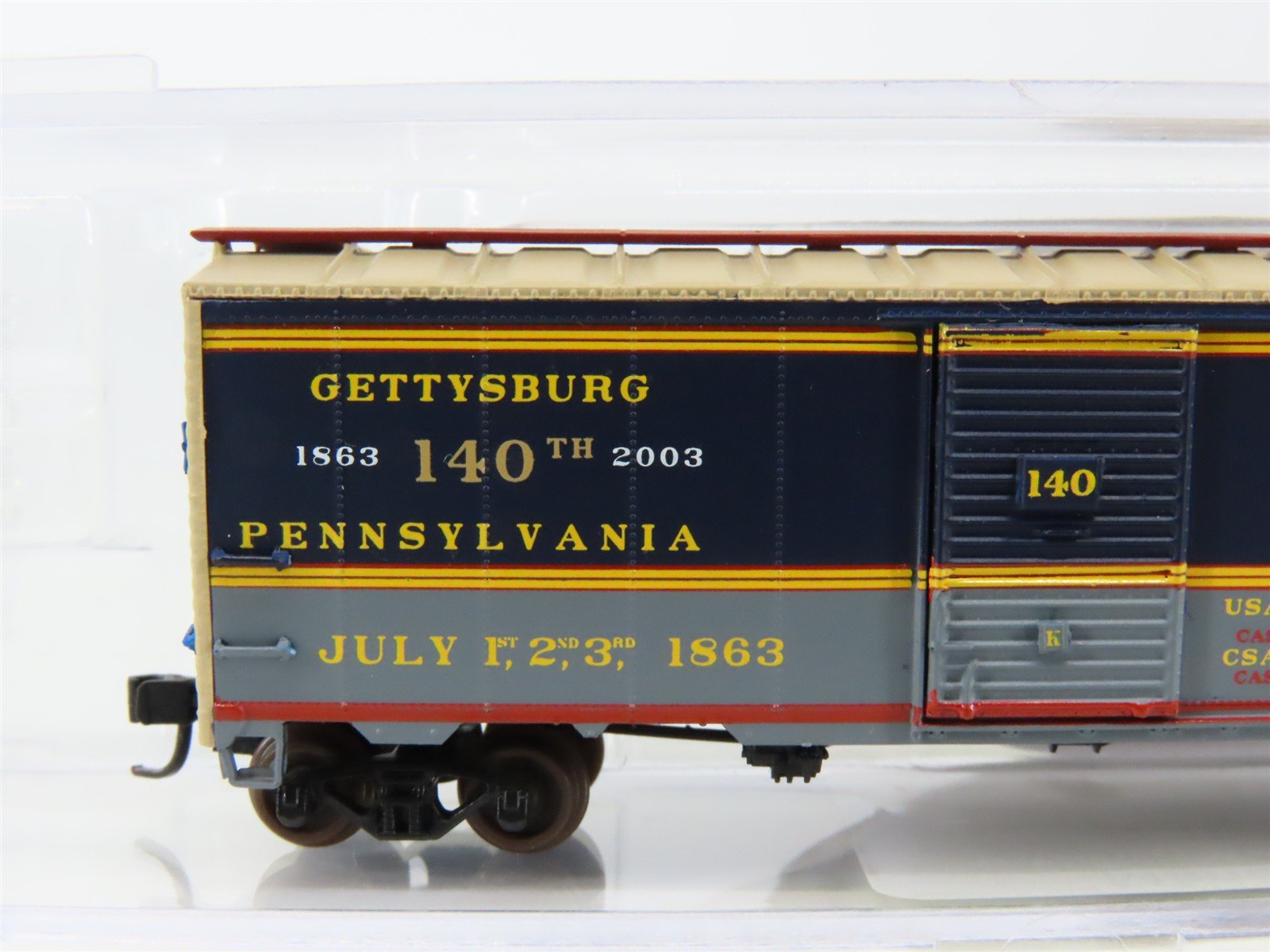 N Scale TMG Adams County Co. K. Productions 140th Anniversary Box Car #2003140