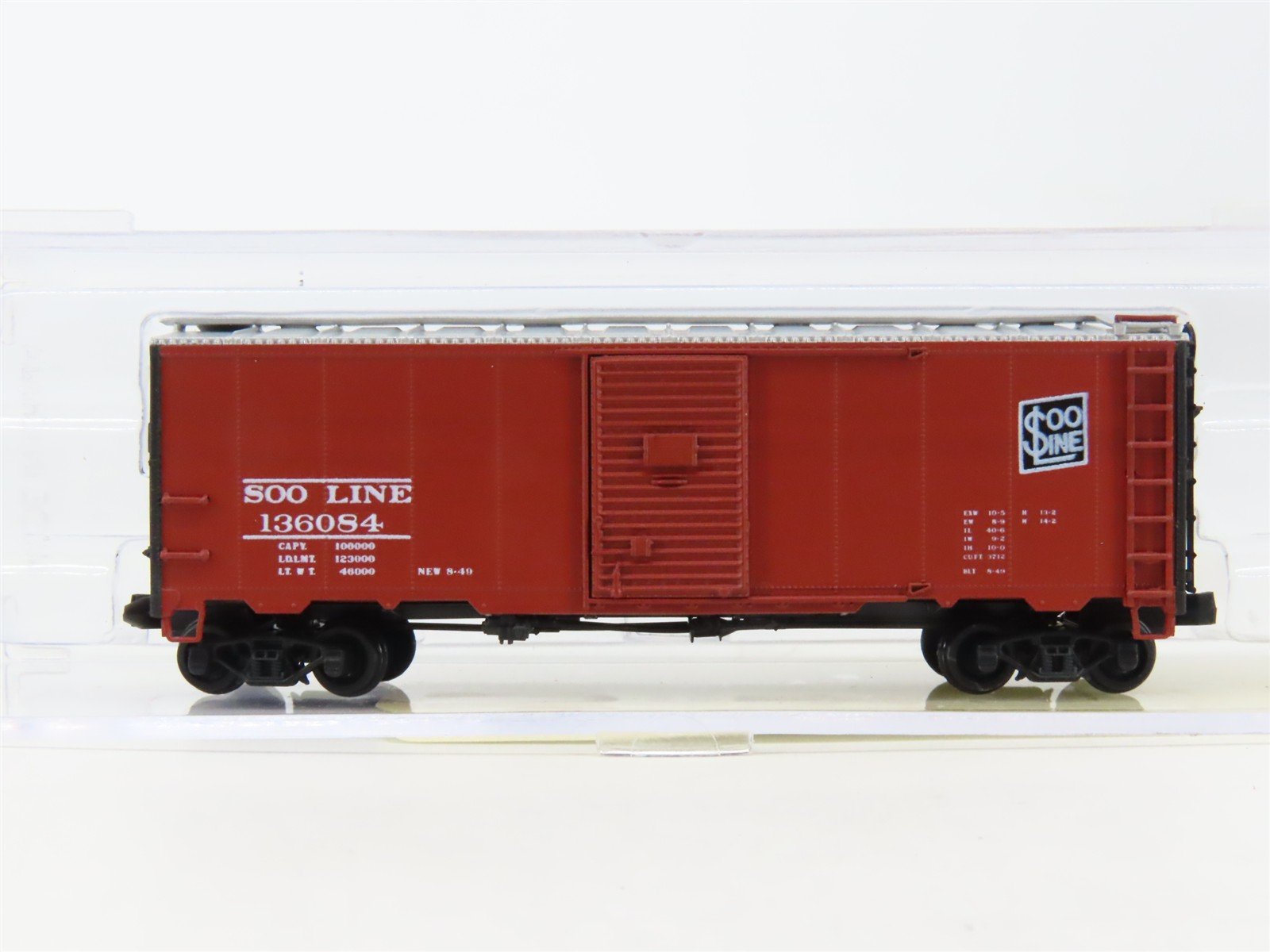 N Scale InterMountain 65728-05 SOO Line 40' Single Door Box Car #136084