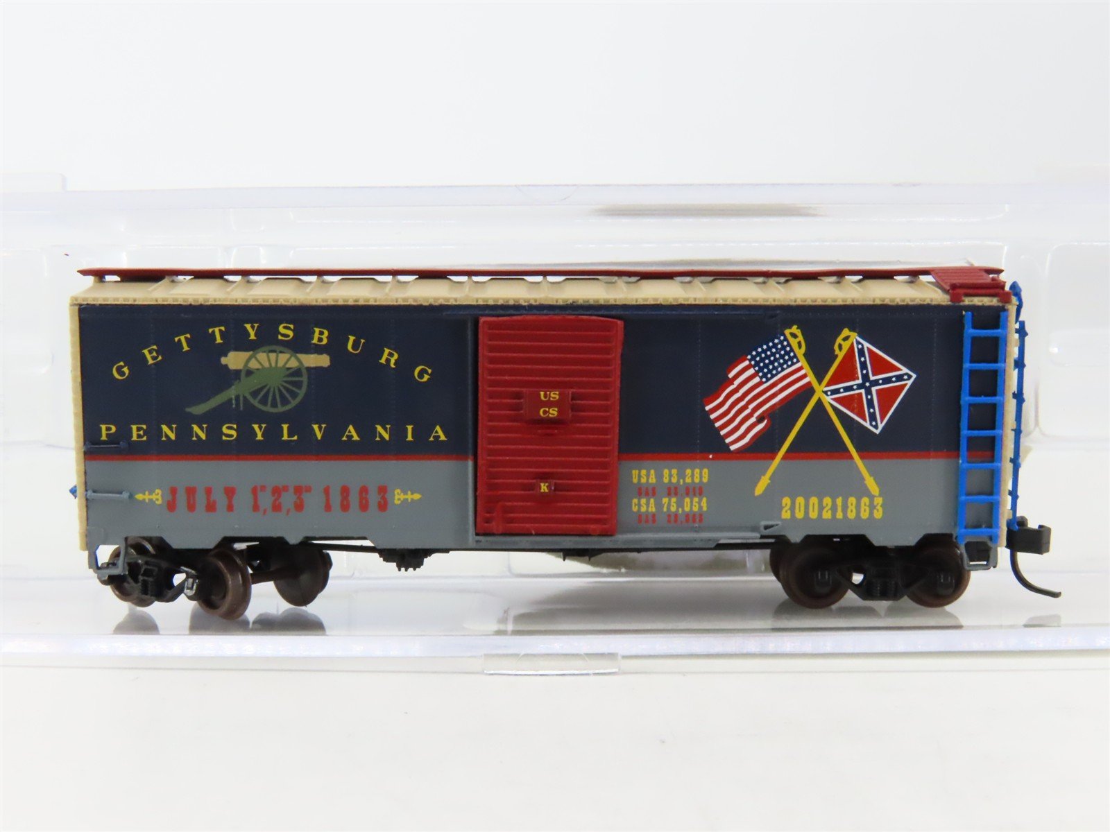 N Scale Adams County Co. K. Productions Gettysburg 40' Box Car #20021863