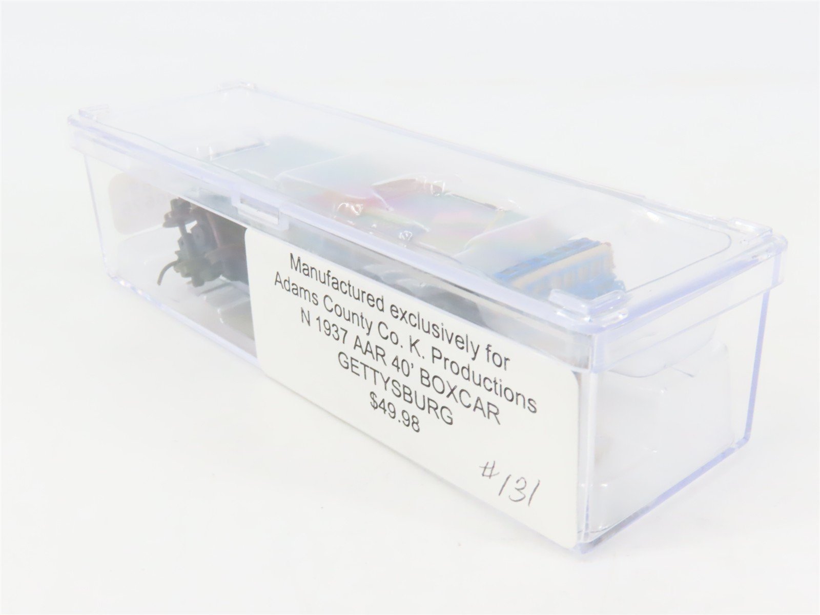 N Scale Adams County Co. K. Productions Gettysburg 40' Box Car #20021863