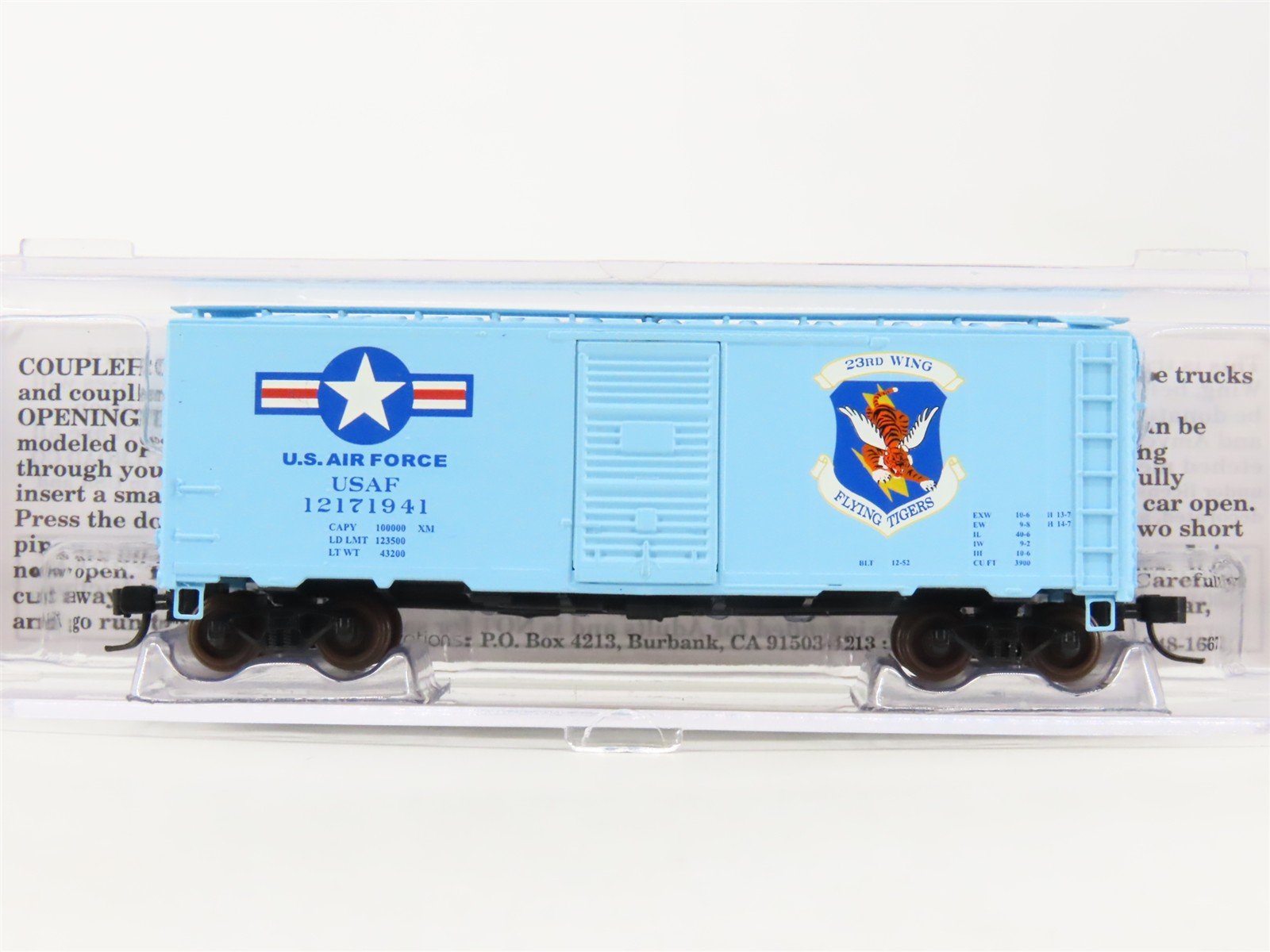 N Scale Deluxe Innovations USAF US Air Force Military Honors Box Car #12171941