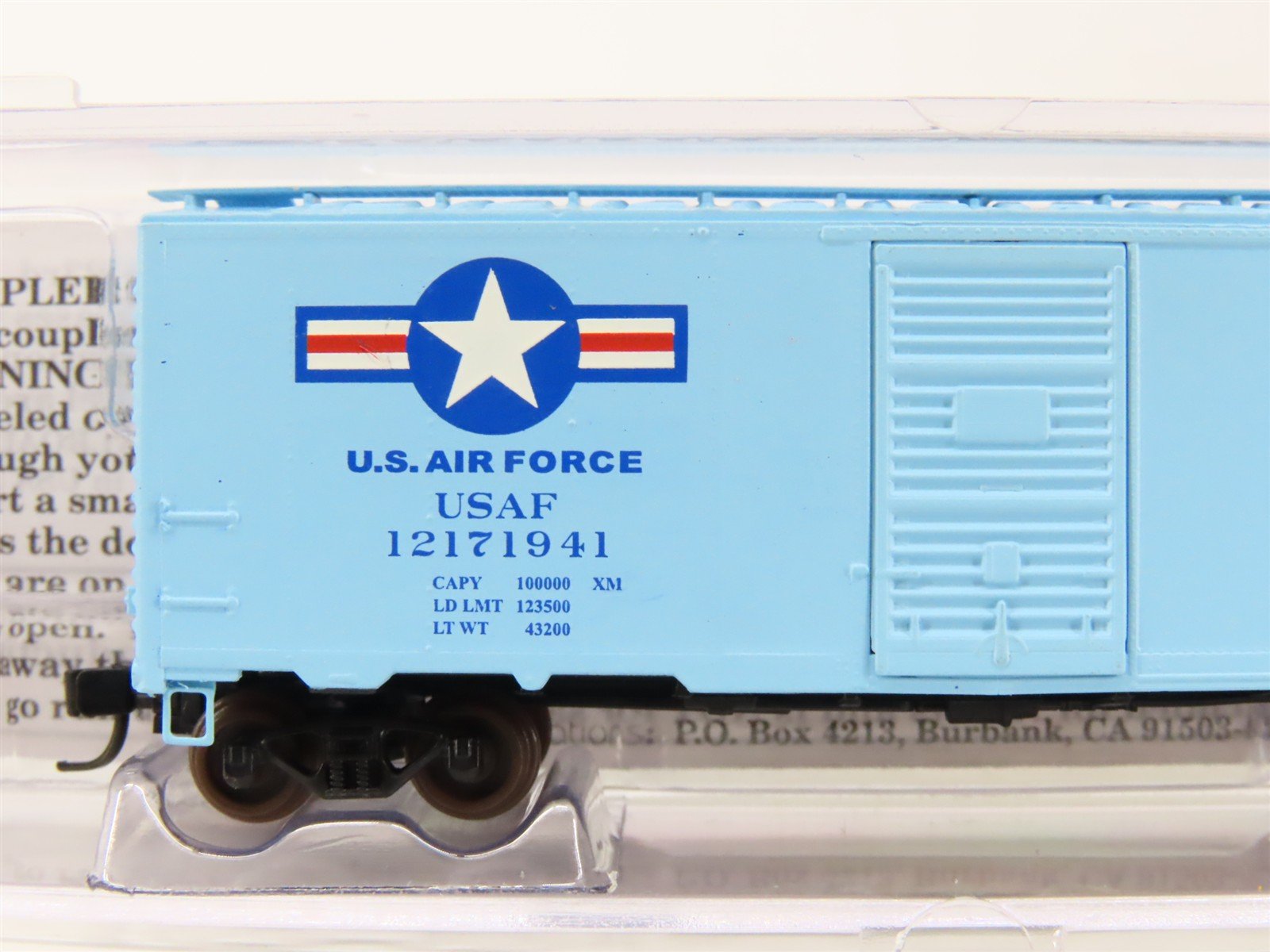 N Scale Deluxe Innovations USAF US Air Force Military Honors Box Car #12171941
