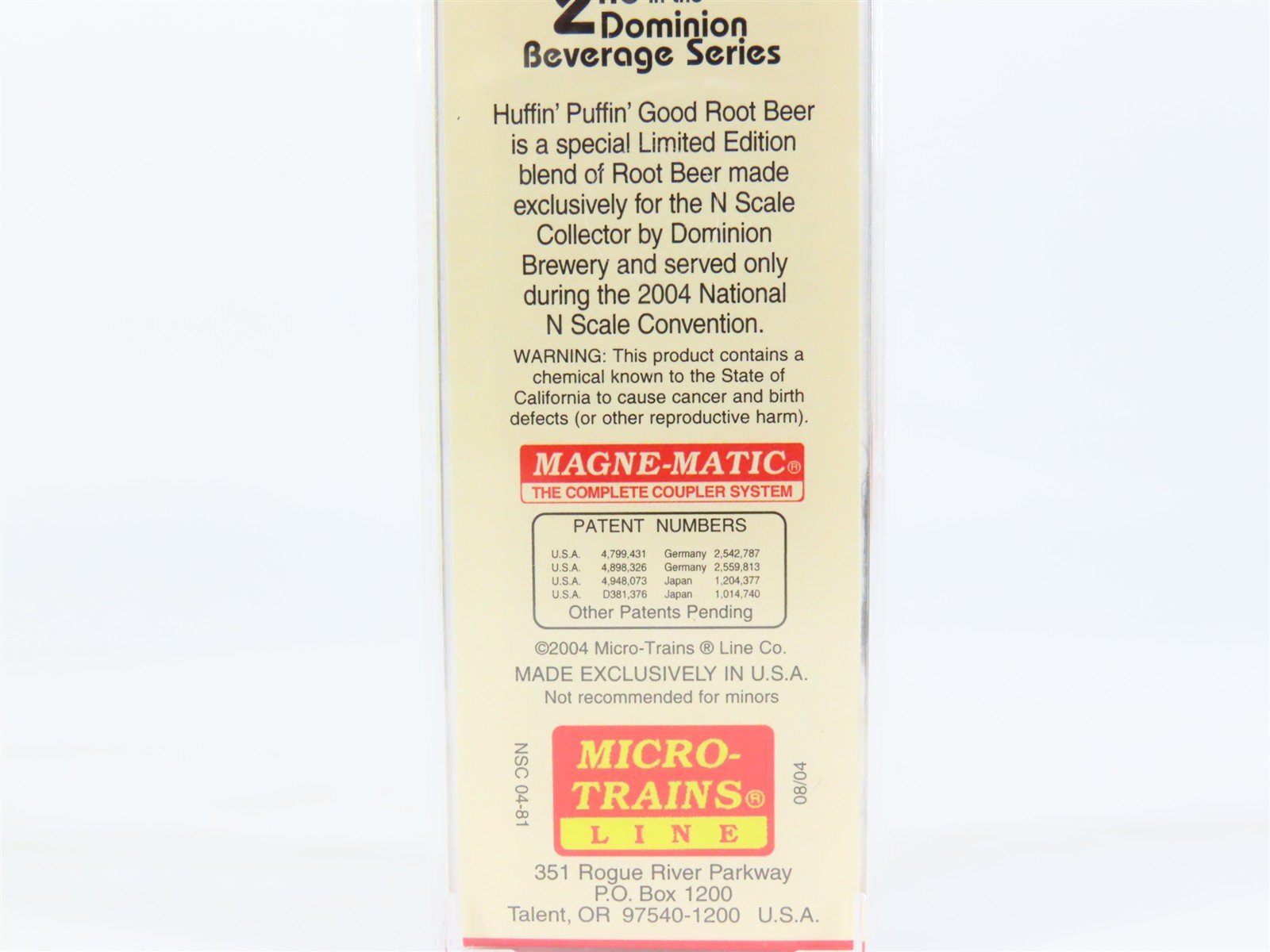 N Micro-Trains MTL NSC 04-81 NEX Northeast Beverage Express Reefer #80404 Set