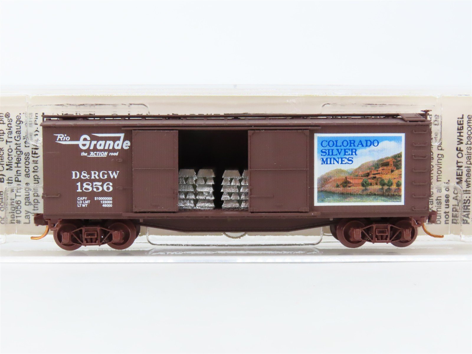 N Scale Micro-Trains MTL NSC 06-96 D&RGW Colorado Silver Mines Box Car #1856