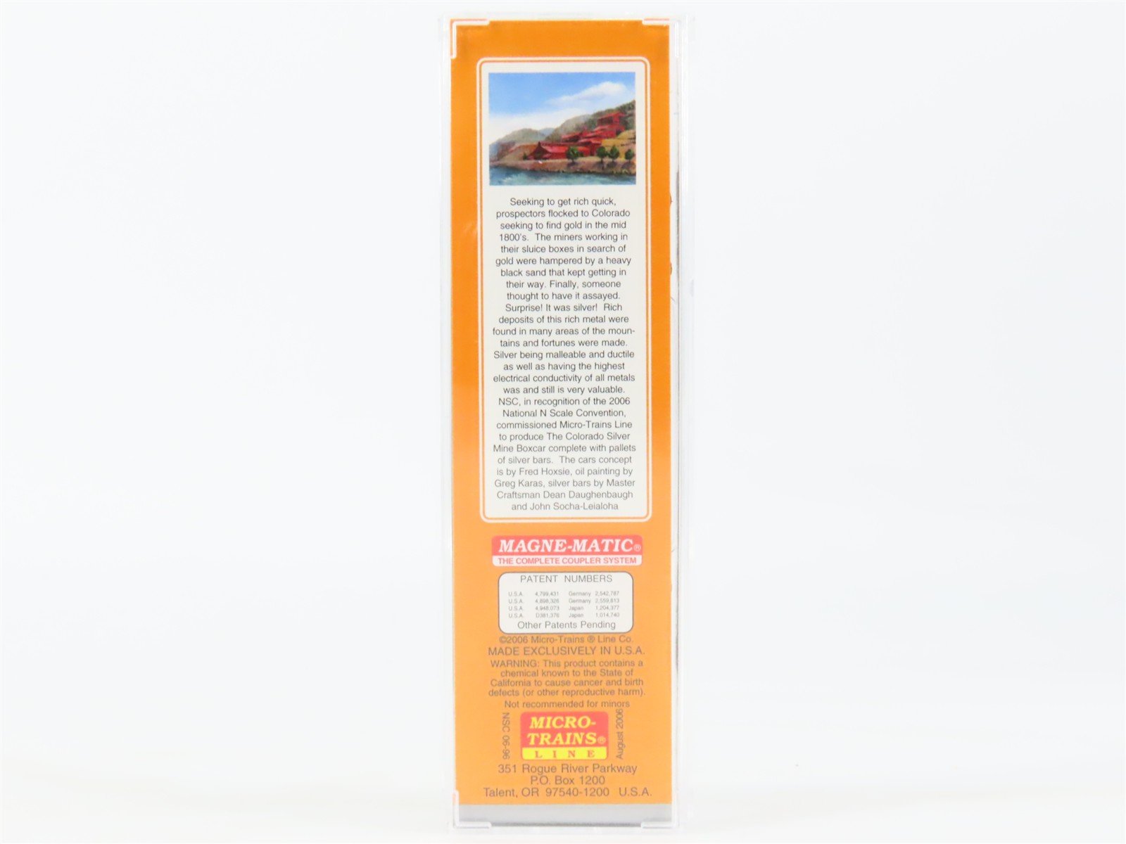 N Scale Micro-Trains MTL NSC 06-96 D&RGW Colorado Silver Mines Box Car #1856