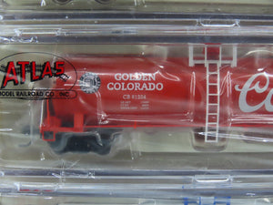 N Scale Atlas NSC CB Coors Brewing Company Tank Cars 4-Pack Sealed