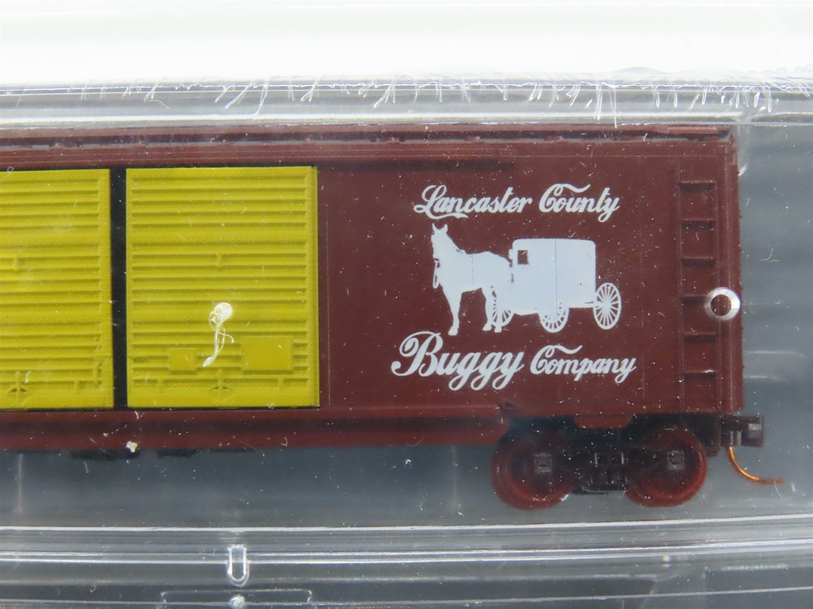 N Micro-Trains MTL NSE PRR Lancaster County Buggy Co. Box Car & Flat Car 2-Pack