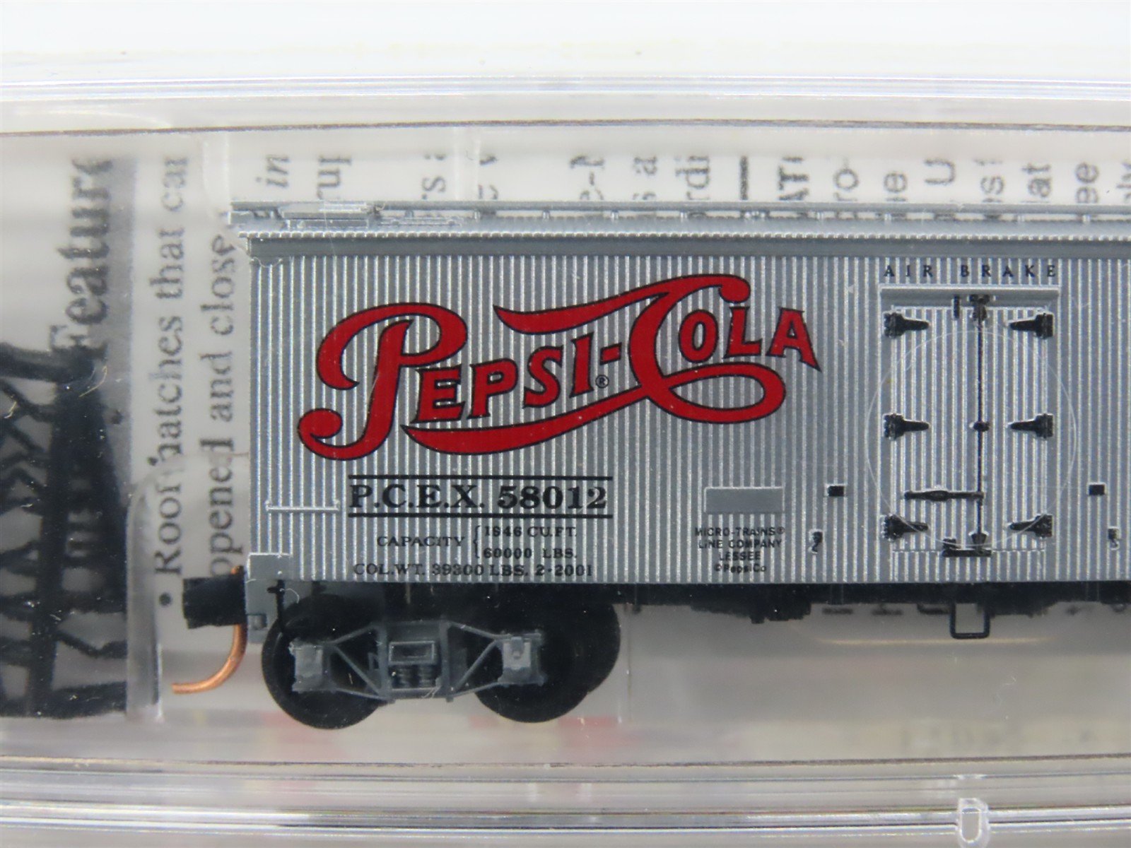 N Scale Micro-Trains MTL 58572 PCEX Pepsi-Cola 36' Ice Reefer 2-Pack Sealed