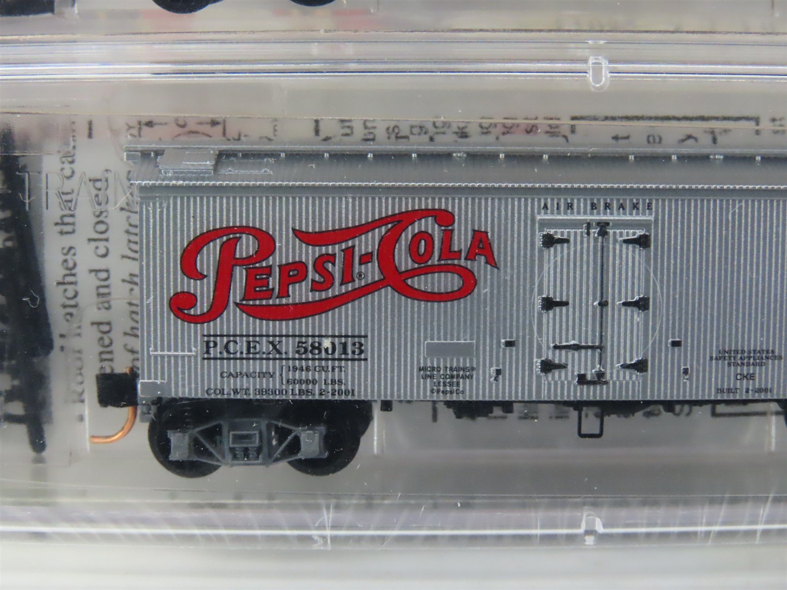 N Scale Micro-Trains MTL 58572 PCEX Pepsi-Cola 36' Ice Reefer 2-Pack Sealed