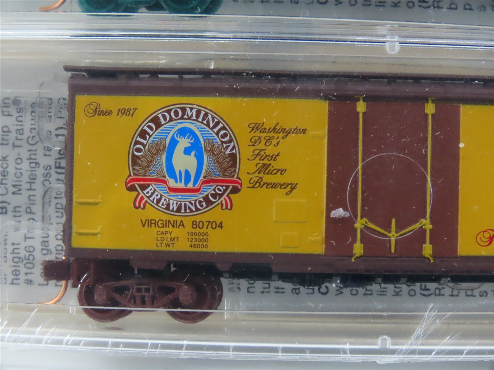N Micro-Trains MTL NSC 04-65 Old Dominion Brewing Co. Box Car 2-Pack Sealed