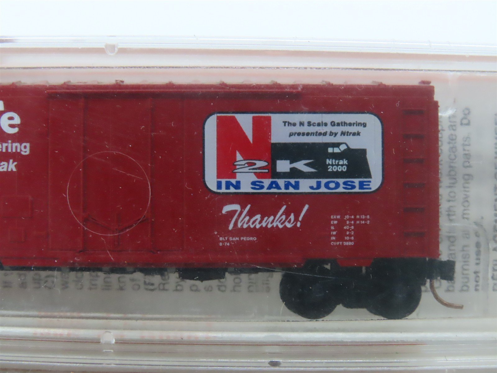N Micro-Trains MTL Ntrak West Convention N2K In San Jose Box Cars 4-Pack Sealed