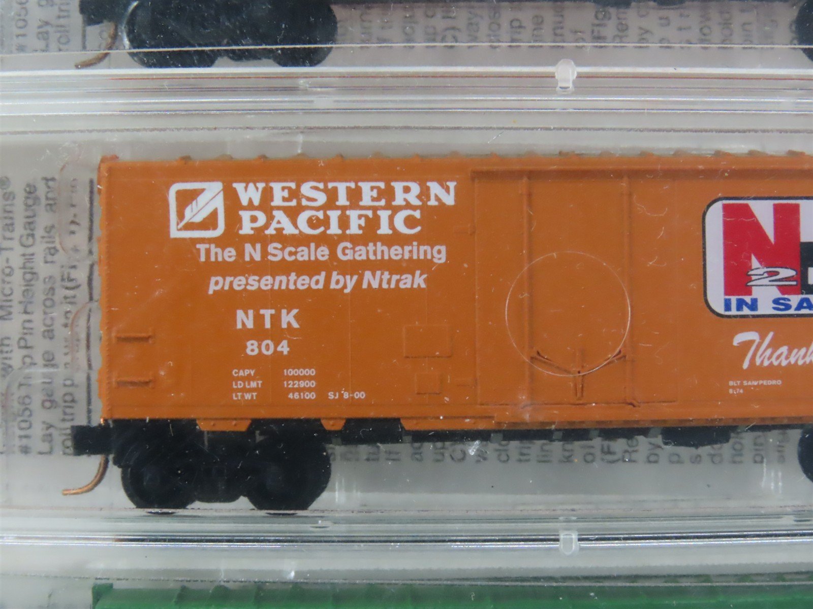N Micro-Trains MTL Ntrak West Convention N2K In San Jose Box Cars 4-Pack Sealed
