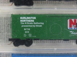 N Micro-Trains MTL Ntrak West Convention N2K In San Jose Box Cars 4-Pack Sealed
