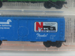 N Micro-Trains MTL Ntrak West Convention N2K In San Jose Box Cars 4-Pack Sealed