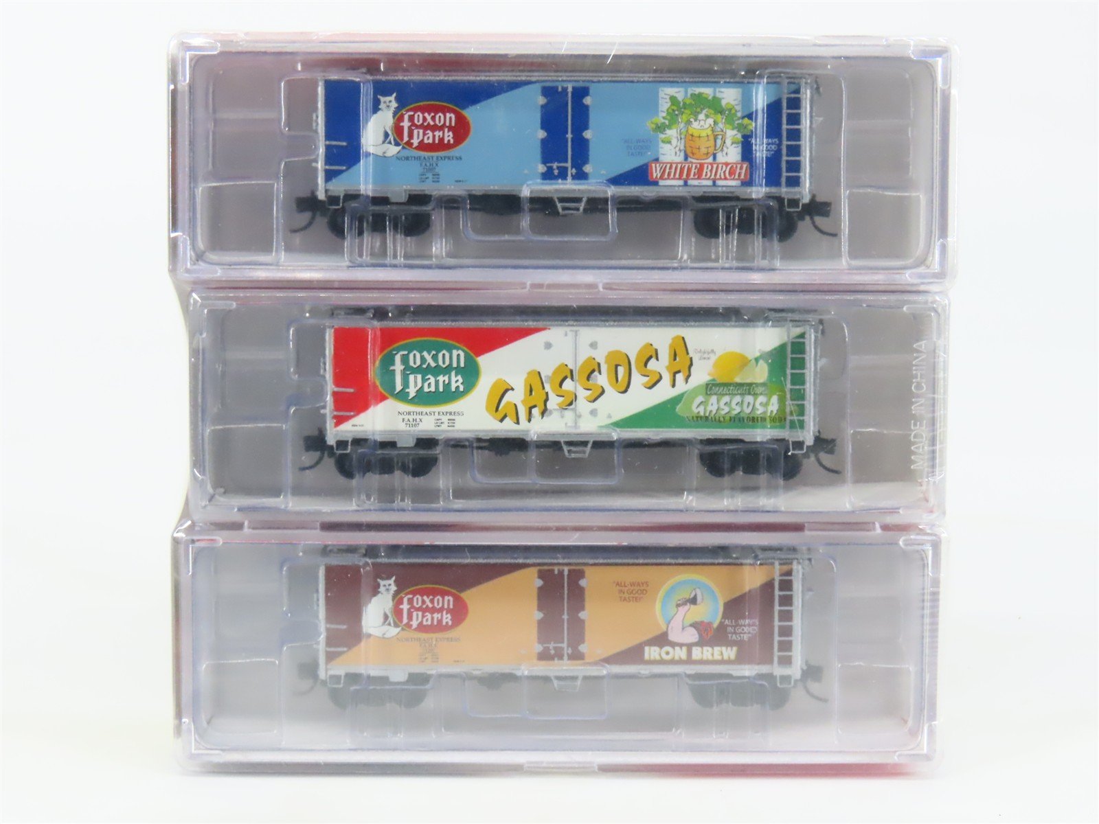 N Scale InterMountain NSC FAHX Foxon Park Beverage Reefers 3-Pack Sealed