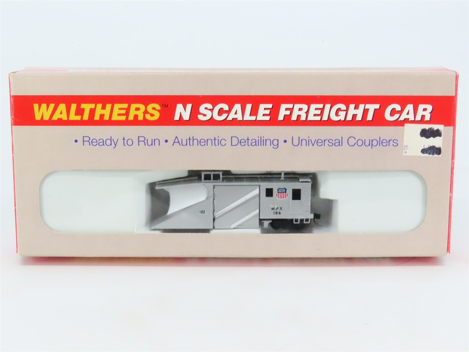 N Scale Walthers 932-8502 MPX UP Union Pacific Railroad Russell Snow Plow #186