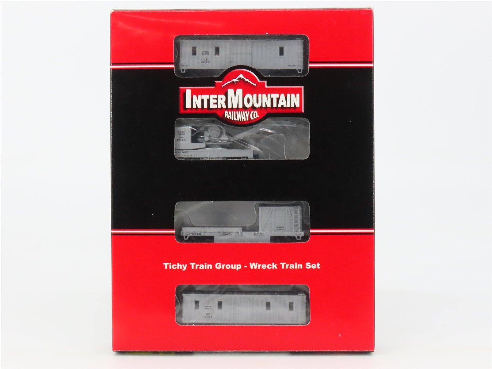 N Scale InterMountain T650408-01* UP Union Pacific Tichy Wreck Train Set of 4