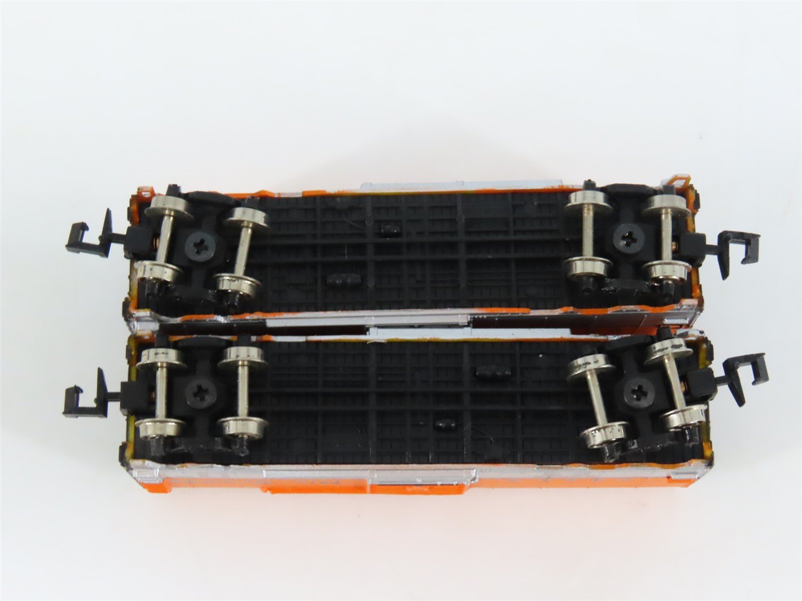 LOT of 2 N Scale Bachmann 53-1000-69 D&RGW Rio Grande 41' Steel Box Car #60066