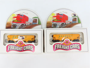 LOT of 2 N Scale Bachmann 53-1033-88 PSL Peabody Short Line 4-Bay Hopper #6687
