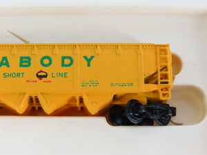 LOT of 2 N Scale Bachmann 53-1033-88 PSL Peabody Short Line 4-Bay Hopper #6687