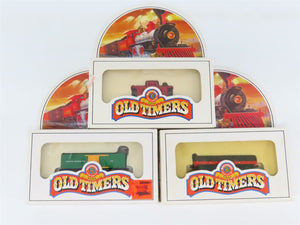 LOT of 3 N Bachmann Old Timers CPRR Central Pacific Caboose, Box Car, & Gondola