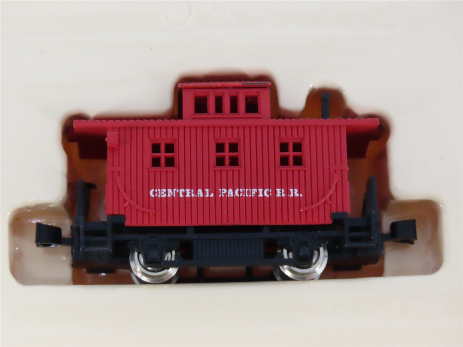 LOT of 3 N Bachmann Old Timers CPRR Central Pacific Caboose, Box Car, & Gondola